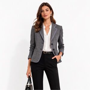 Banana Republic Italian Fabric Wool Blend Two Button Blazer